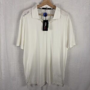 Ralph Lauren RLX Golf Pro Fit Mens Stretch Wicking Polo White Size XL NWT